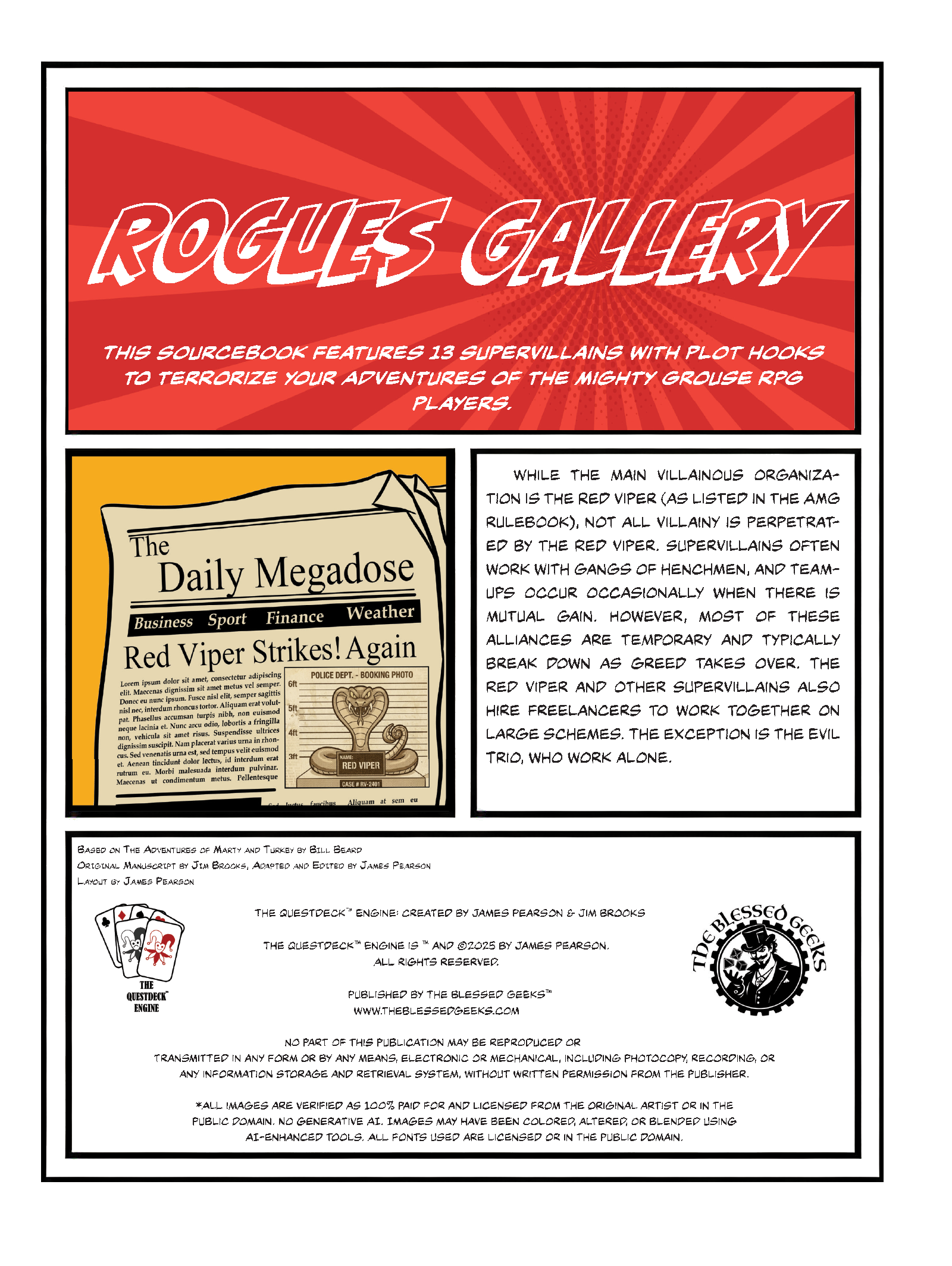 Rogues Gallery - A Mighty Grouse Supplement